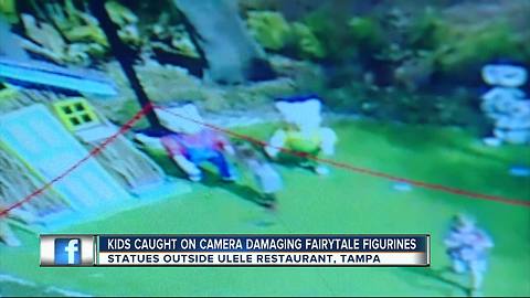 Children caught on camera destroying Three Little Pigs display in Tampa