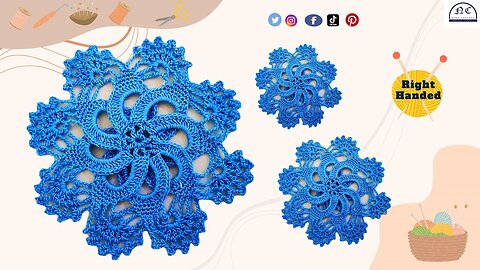 Crochet Mastery: Create Beautiful Round Doily, Step-by-Step Guide | Right-Handed, Pattern Included