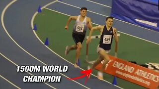 Marathon runner outkicks 1500m World Champion Jake Wightman 3000m BMC Sheffield