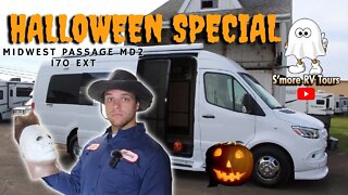 The Internet's FIRST Scary RV Tour! A S'more Halloween Special 🎃 Michael Myers TRIBUTE Class B👻