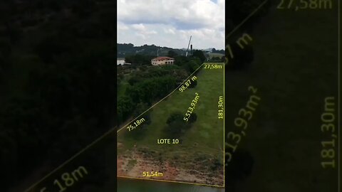 Terreno de 5.513 m2 na Represa Jaguari JOANÓPOLIS SP R$ 1.120.000,00 Entrada + 36 parcelas