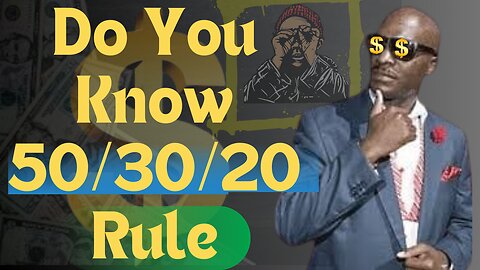 50 20 30 Rule (Saving Strategies) | saving rules | Smart spending