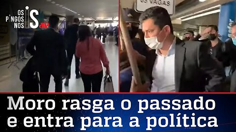 Moro é recebido com vaias e xingamentos no Aeroporto de Brasília