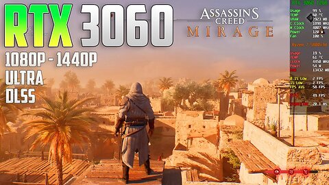 Assassins Creed Mirage on the RTX 3060 | 1440p - 1080p | Ultra & DLSS