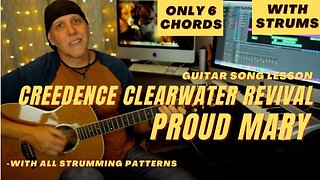 Proud Mary by Creedence Clearwater Revival CCR Guitar Song Lesson