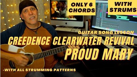Proud Mary by Creedence Clearwater Revival CCR Guitar Song Lesson