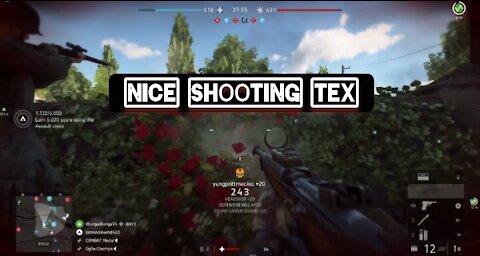 Nice shooting Tex — Battlefield 5