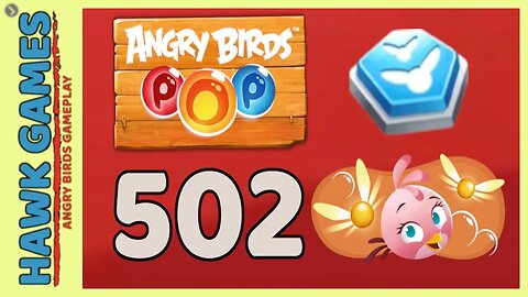 Angry Birds Stella POP Bubble Shooter Level 502 - Walkthrough, No Boosters