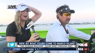 New Jet Boat Tour called 'The Scream Machine' comes to Marco Island - 7am live report