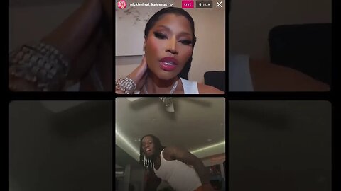 Nicki Minaj hung up on Instagram live with Kai Cenat #nickiminaj #kaicenat #twitch #streamer #singer