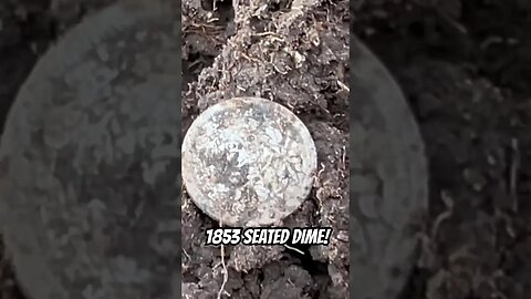 1853 SEATED DIME FOUND WHILE #metaldetecting