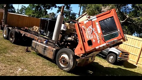 1970 Dodge L1000 - Ep. 3 - Tilting the Cab and Turning the Motor Over by Hand