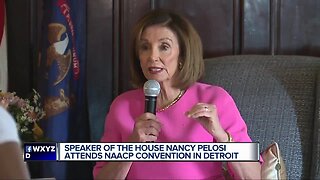 Speaker of the House Nancy Pelosi attends NAACP convention in Detroit