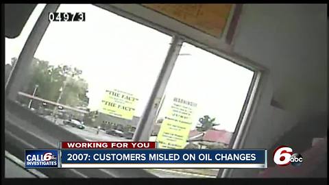 Hidden camera investigation got to the bottom of customers being misled on oil changes in 2007