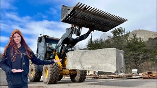 Moving 3,800 lb. Blocks is a Piece of Cake with This John Deere Loader