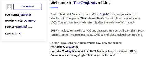 100% COMMISSION EVEN FOR FREE MEMBERS WHEN YOU JOIN YOURPROFITADS!