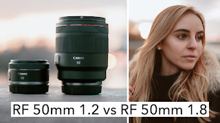 Canon RF 50mm 1.2L vs RF 50mm 1.8 STM | is it worth to spend ten times more? EOS R & EOS R5 [4K]
