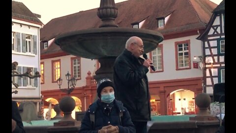 Kundgebung in Neustadt an der Weinstraße 02.03.2022. Rede Arno Wünsche