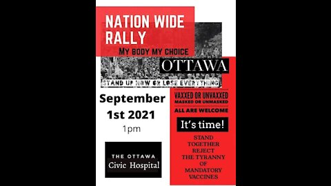 My Body My Choice - Nation Wide Rally - September 01, 2021 - Civic Hospital