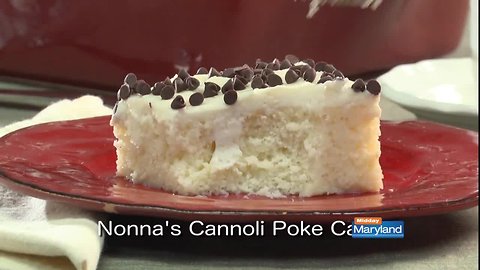 Mr. Food - Nonna's Cannoli Poke Cake