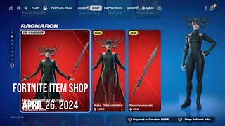 Fortnite Item Shop|April 26, 2024(*New* Marvel Skins)