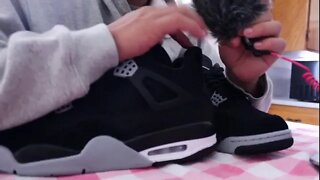 Black Canvas 4's~Shoe Unboxing |ASMR|