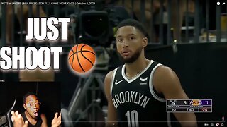 Fetti Reacts To NETS at LAKERS NBA PRESEASON FULL GAME HIGHLIGHTS October 9, 2023