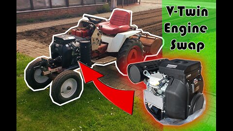 V-twin engine swap in a Gutbrod garden tractor