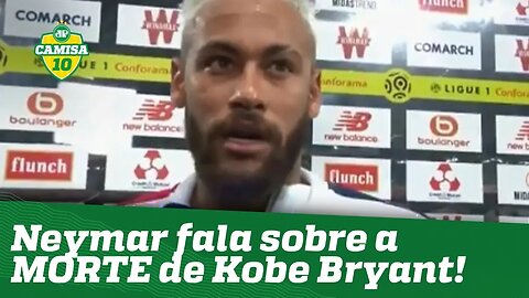 "É uma GRANDE tristeza!" Neymar lamenta MORTE de Kobe Bryant após fazer 2 gols pelo PSG!