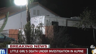 Little girl's death under investigation