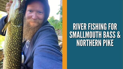 River Fishing For Smallmouth Bass & Northern Pike / Michigan Fishing / River Fishing With Lures