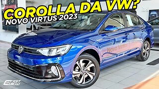 NOVO VOLKSWAGEN VIRTUS COMFORTLINE 2023 MELHOR SEDAN CUSTO BENEFÍCIO QUE PODE AMEAÇAR COROLLA?