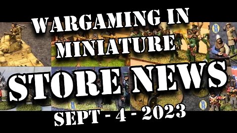 Wargaming in Miniature 🔴Ebay store News Sept 4th 2023