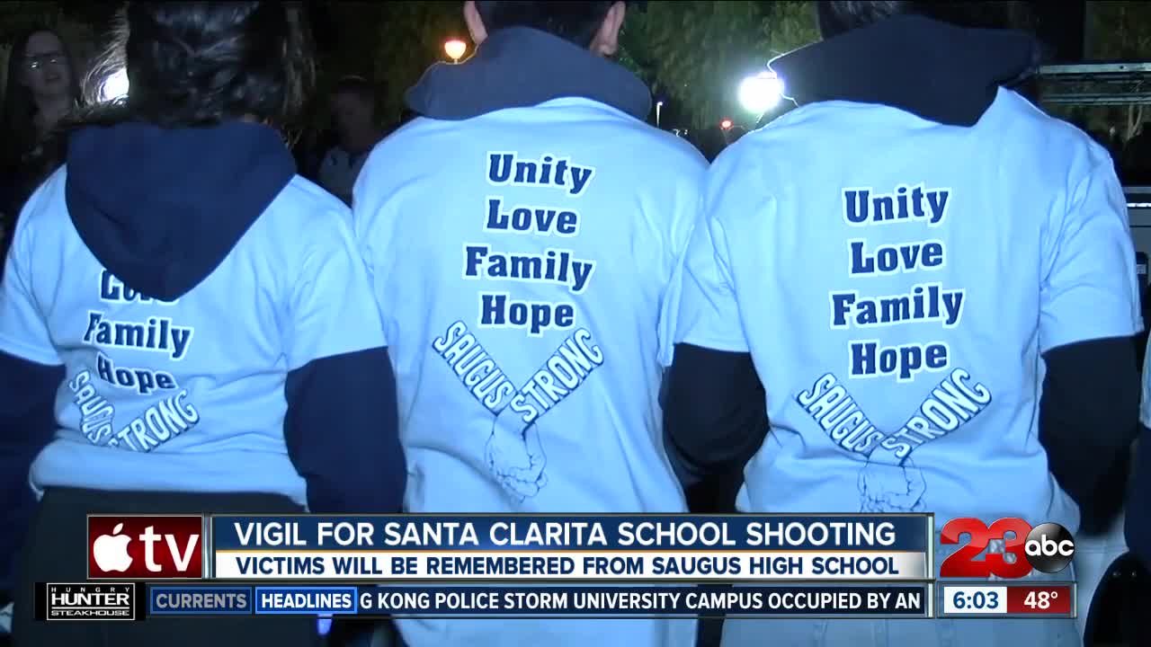 Vigil for Santa Clarita School Shooting
