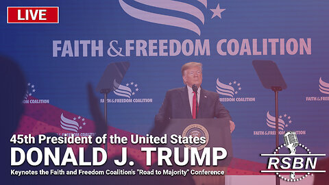 LIVE: President Trump Keynotes the Faith and Freedom Coalition's "Road to Majority" - 6/22/24 | Join Eric Trump, Navarro, Flynn, Kash, Julie Green, Amanda Grace & Team America October 17-18 In Selma, NC (Request Tix Via Text 918-851-010