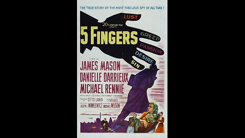 5 Fingers (1952) | American spy film directed by Joseph L. Mankiewicz
