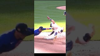 Wow! Ian Happ throws 2 out at plate. To save the game & win it.
