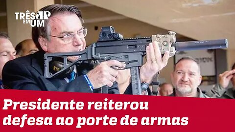 Fala de Bolsonaro envolvendo feijão e fuzil repercute