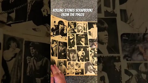 Rolling Stones Scrapbook from the 1960s #classic rock #rollingstones #mickjagger #brianjones