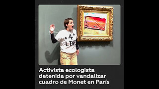 Una ecologista desfigura un cuadro de Monet en un museo de París