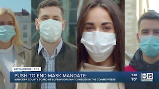 Local official pushes to end mask mandate in Maricopa County