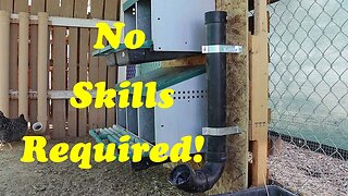 Simple Automatic Chicken Feeder Anyone Can Build | No Skills Necessary!