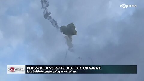 Massive Angriffe auf die Ukraine: Tote bei Raketeneinschlag in Wohnhaus