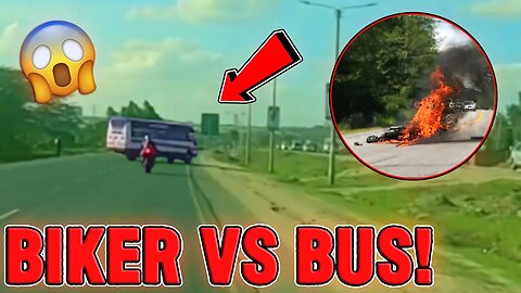 Bus Takes Out Rider! - Hectic Motorcycle Moments of 2023 [Ep.10]