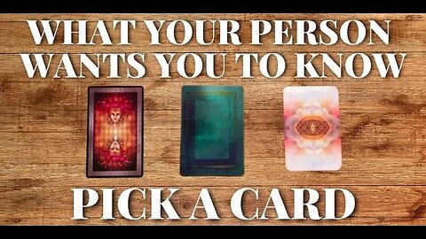 What Your Person Wants You to Know 🔮 Pick a Card Reading 🌅 Timeless (Love Tarot Reading) 💜