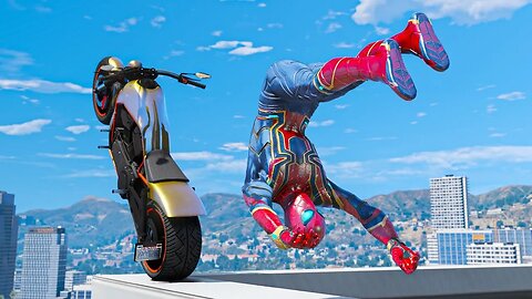 GTA 5 Spiderman Epic Stunts/Fails/Ragdolls with winfrey gaming Ep 34( spider man funny moment)