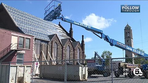 Survelliance video shows tornado hitting historic church in Cleveland