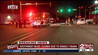 Southwest Boulevard closed due to deadly crash