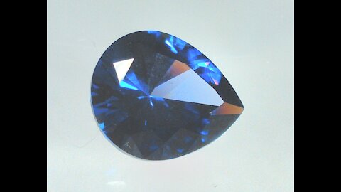 YAG Blue Sapphire Imitation Pear Shape