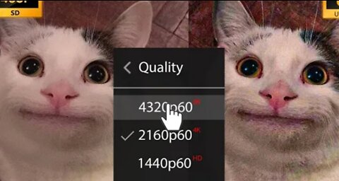 When I turned on 8k quality of a video my CPU be like ...!